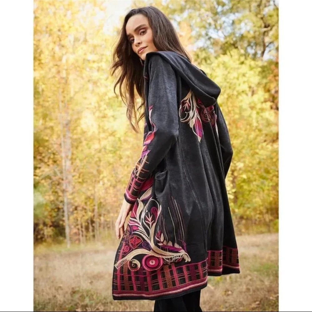 NWT Johnny Was - BIYA METALLIC DUSTER - Picture 2 of 7